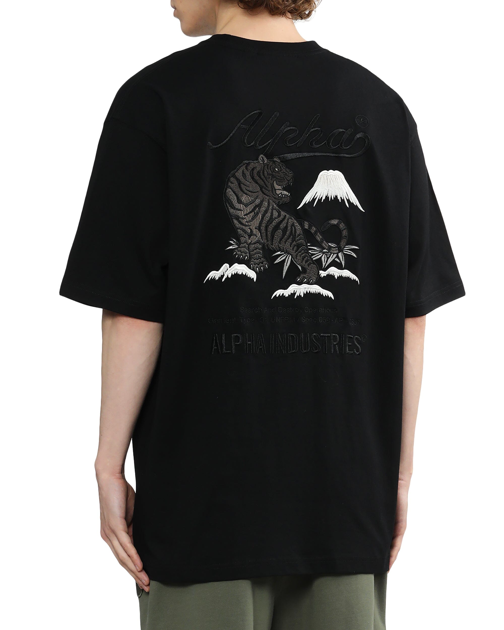 TIGER SEARCH AND DESTROY TEE - BLACK