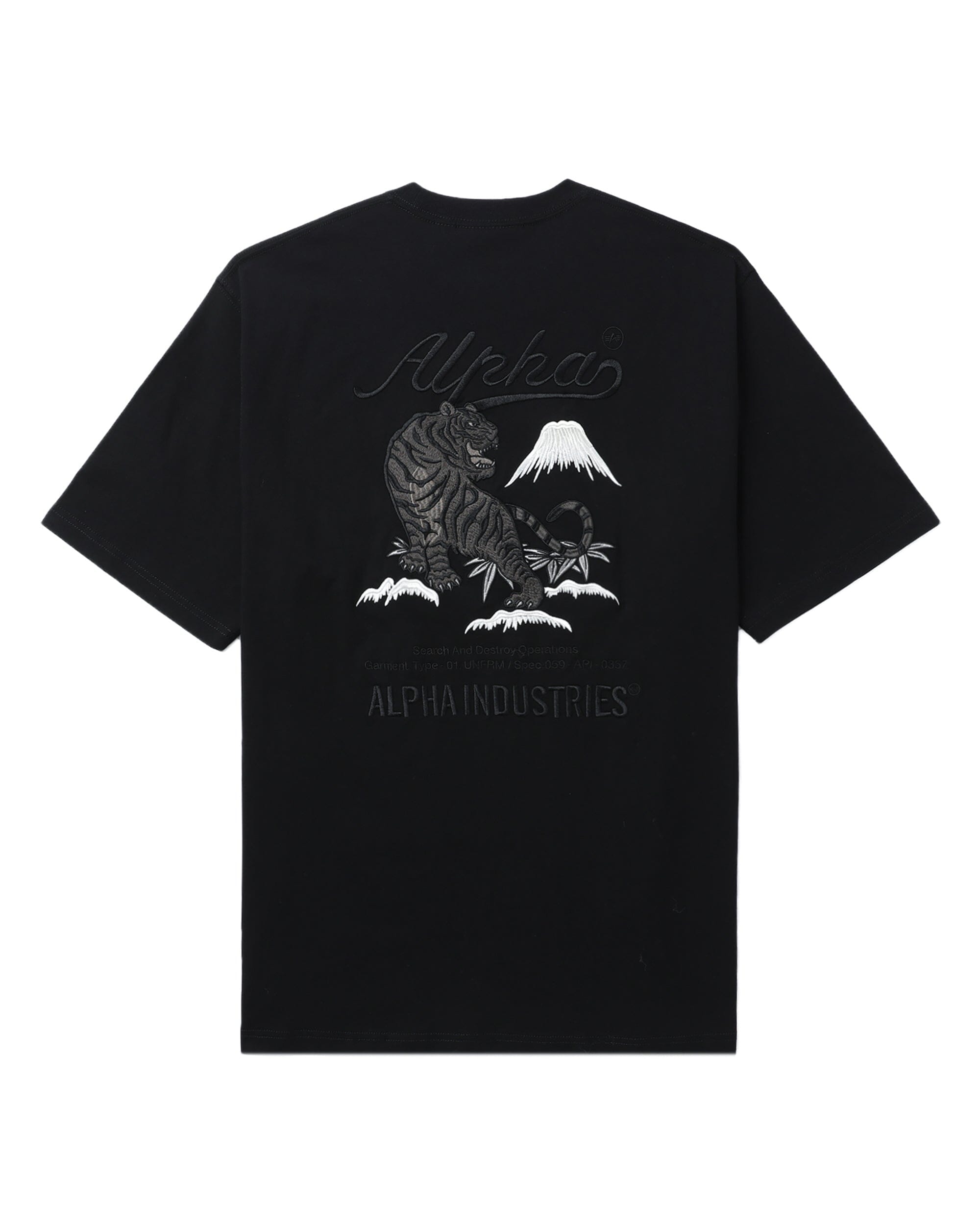 TIGER SEARCH AND DESTROY TEE - BLACK