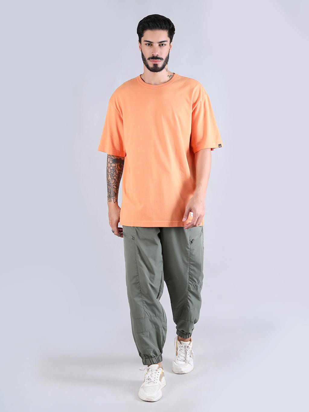 ALPHA INDUSTRIES: ESSENTIAL RELAXED TEE - MUTED SAFFRON