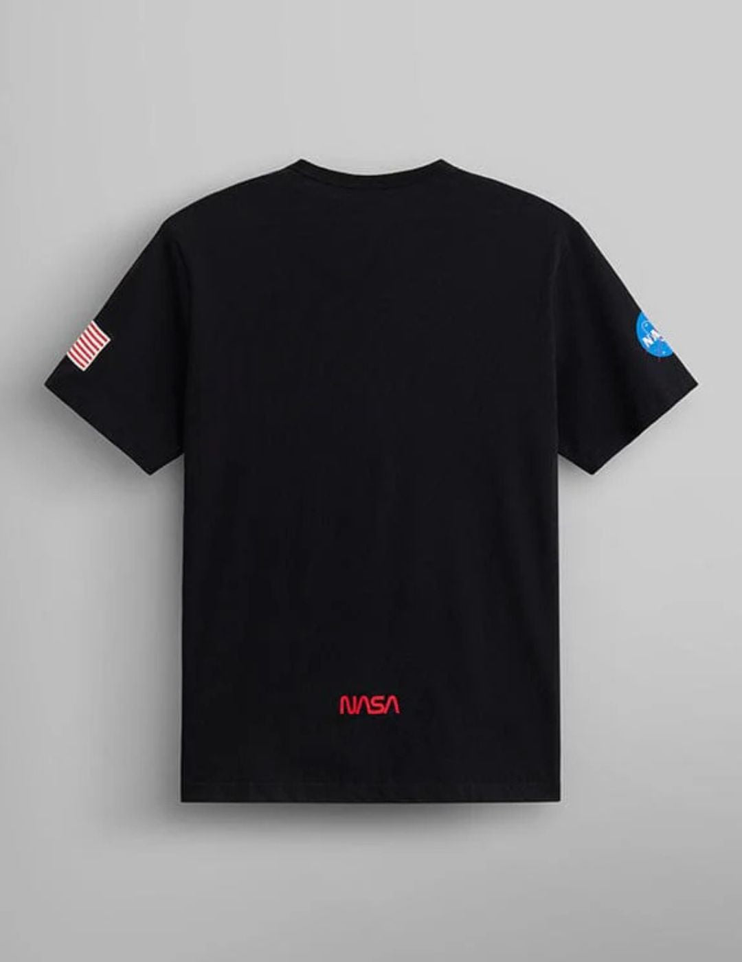 ALPHA INDUSTRIES: NASA WORM LOGO GEN II TEE- BLACK