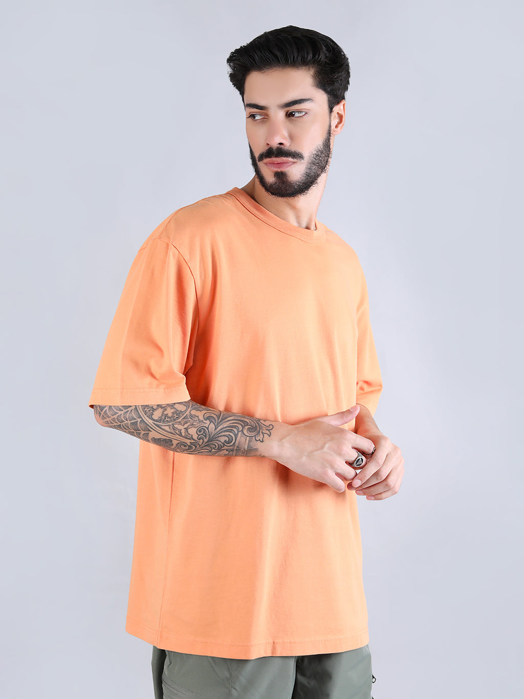 ALPHA INDUSTRIES: ESSENTIAL RELAXED TEE - MUTED SAFFRON