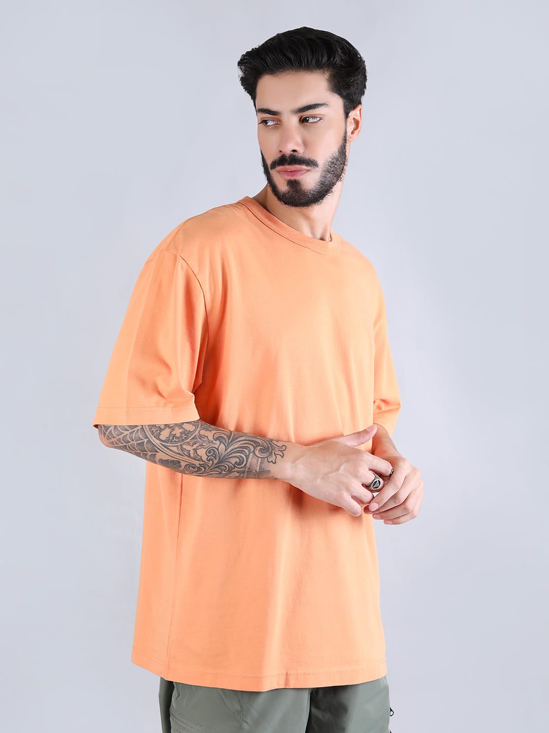ALPHA INDUSTRIES: ESSENTIAL RELAXED TEE - MUTED SAFFRON