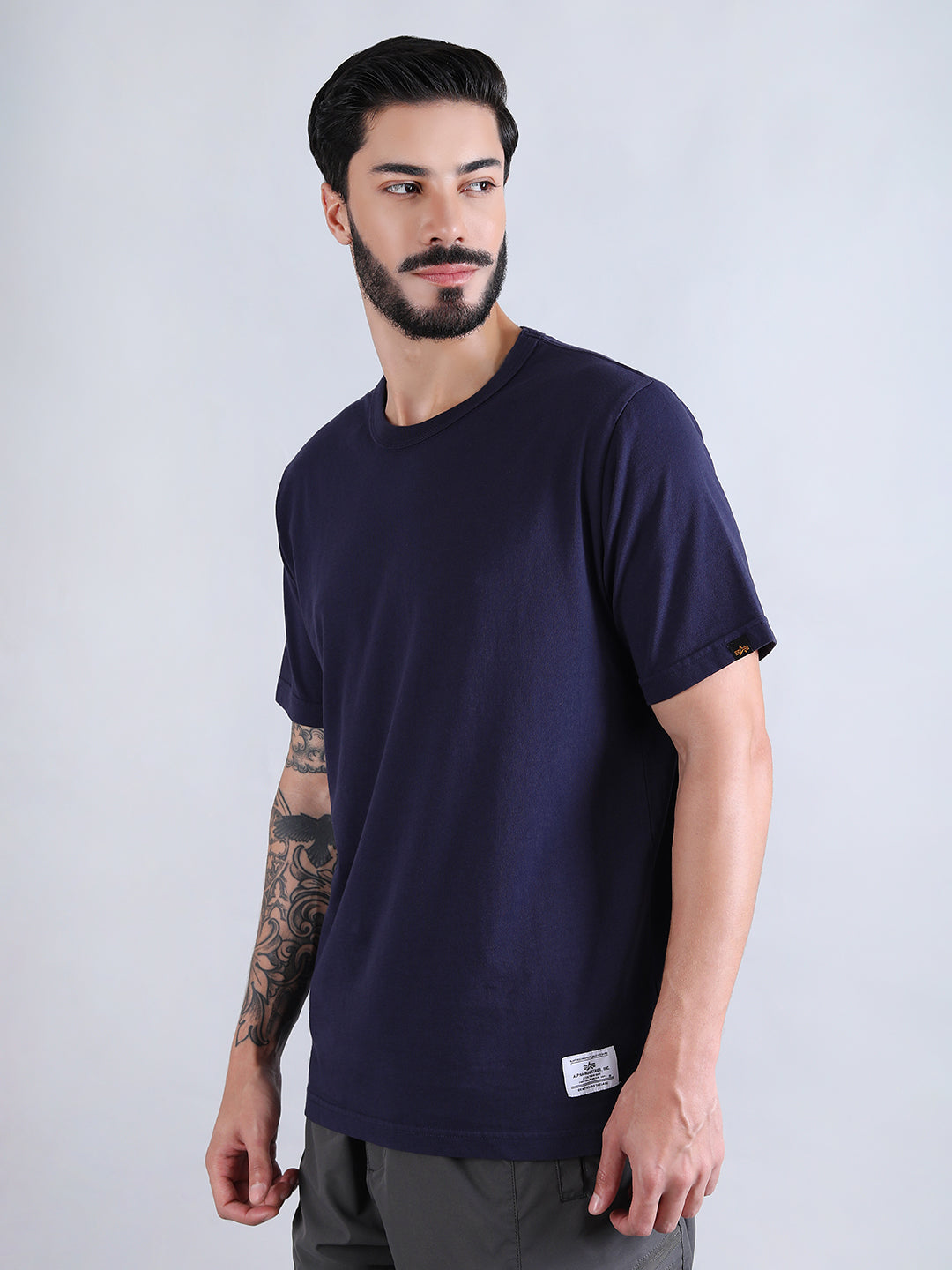 ALPHA INDUSTRIES: ESSENTIAL GEN II TEE - REPLICA BLUE