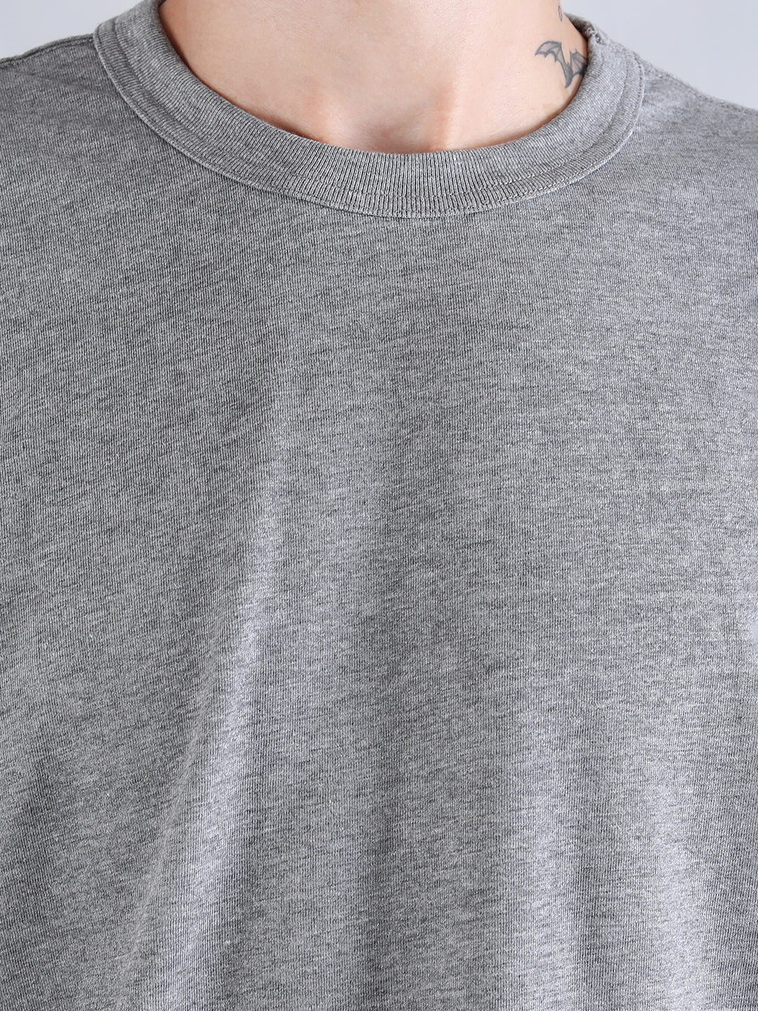 ALPHA INDUSTRIES: ESSENTIAL RELAXED TEE - MEDIUM CHARCOAL HEATHER