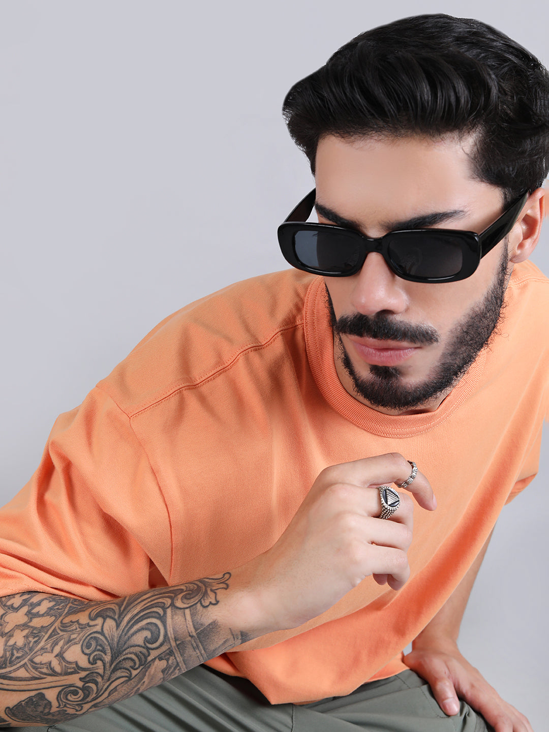 ALPHA INDUSTRIES: ESSENTIAL RELAXED TEE - MUTED SAFFRON