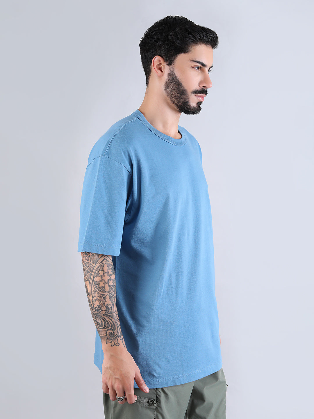 ALPHA INDUSTRIES: ESSENTIAL RELAXED TEE - ELEMENTAL BLUE