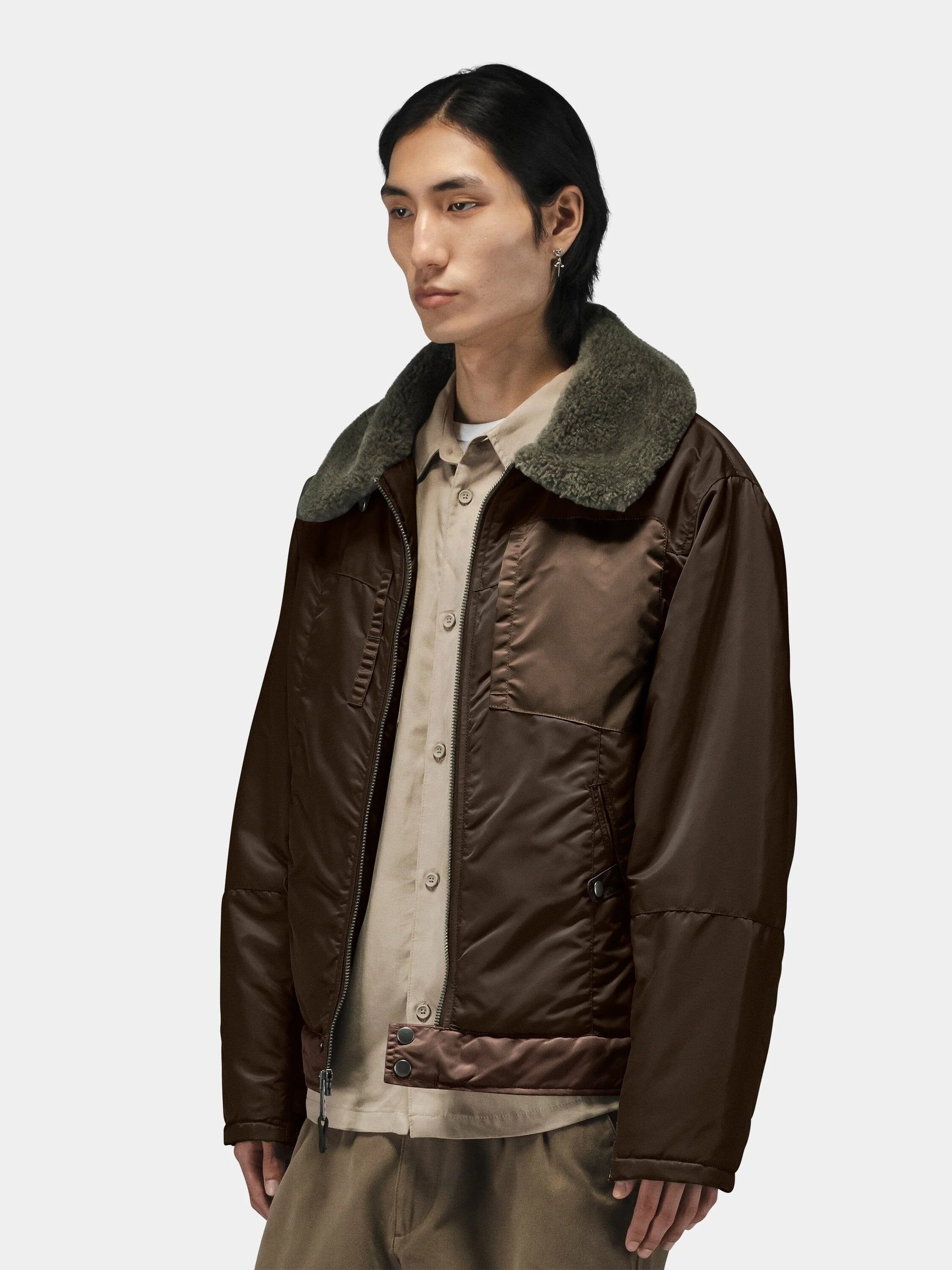 ALPHA INDUSTRIES NYLON AVIATOR JACKET