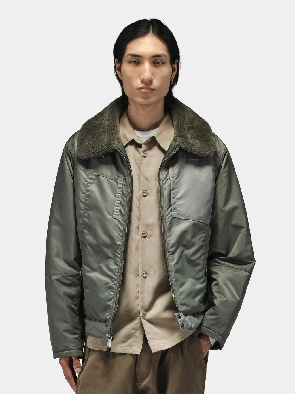 ALPHA INDUSTRIES NYLON AVIATOR JACKET