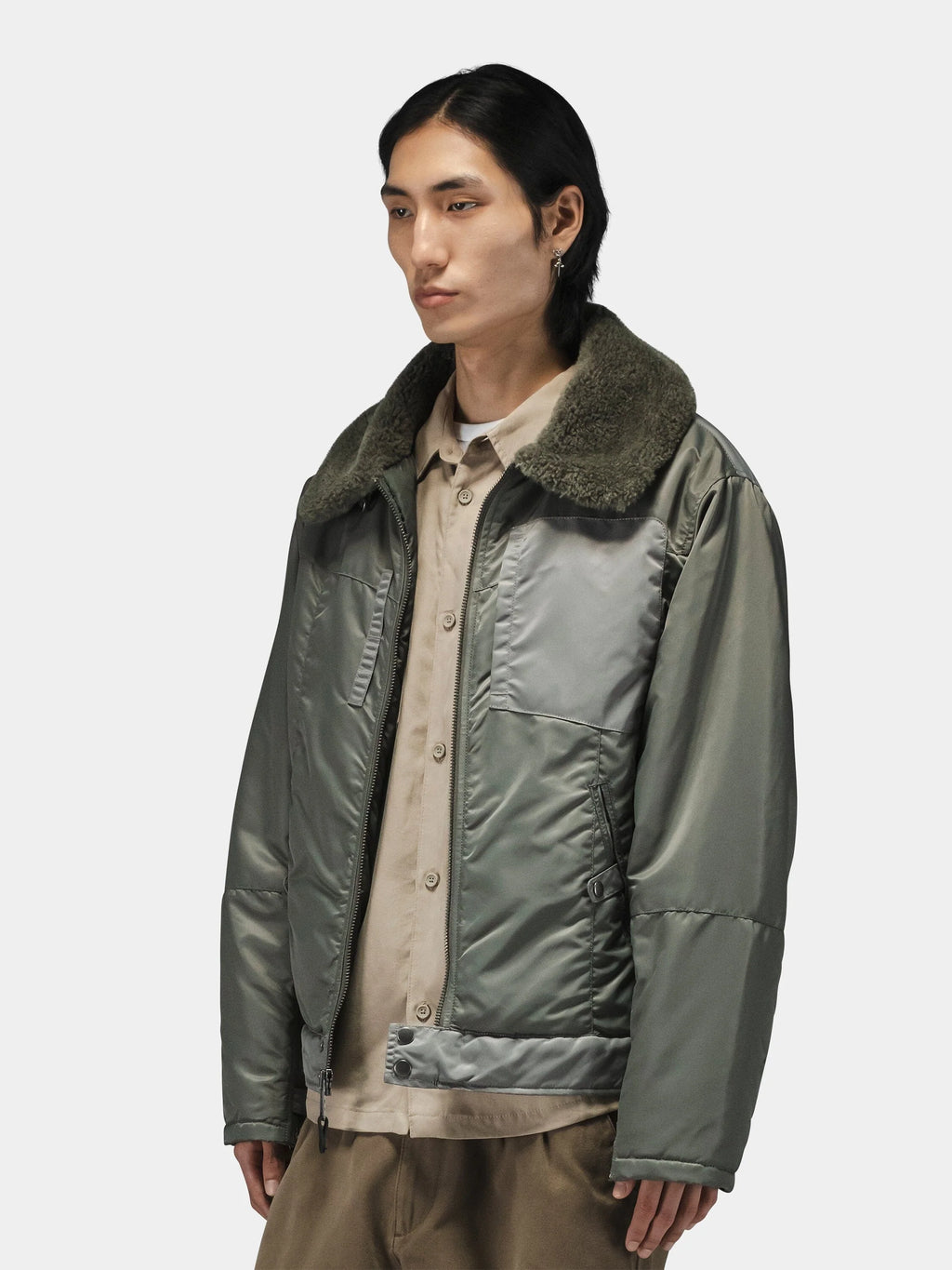 ALPHA INDUSTRIES NYLON AVIATOR JACKET
