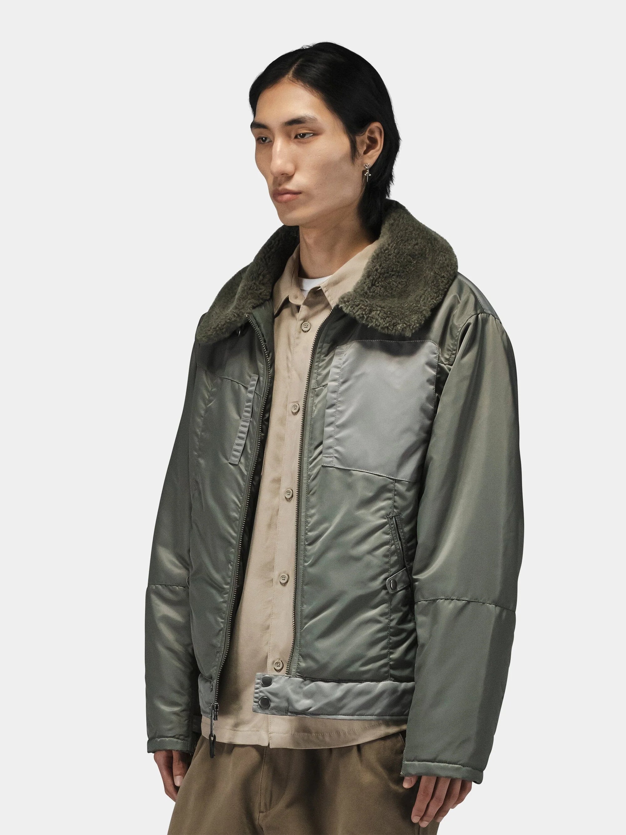 ALPHA INDUSTRIES NYLON AVIATOR JACKET