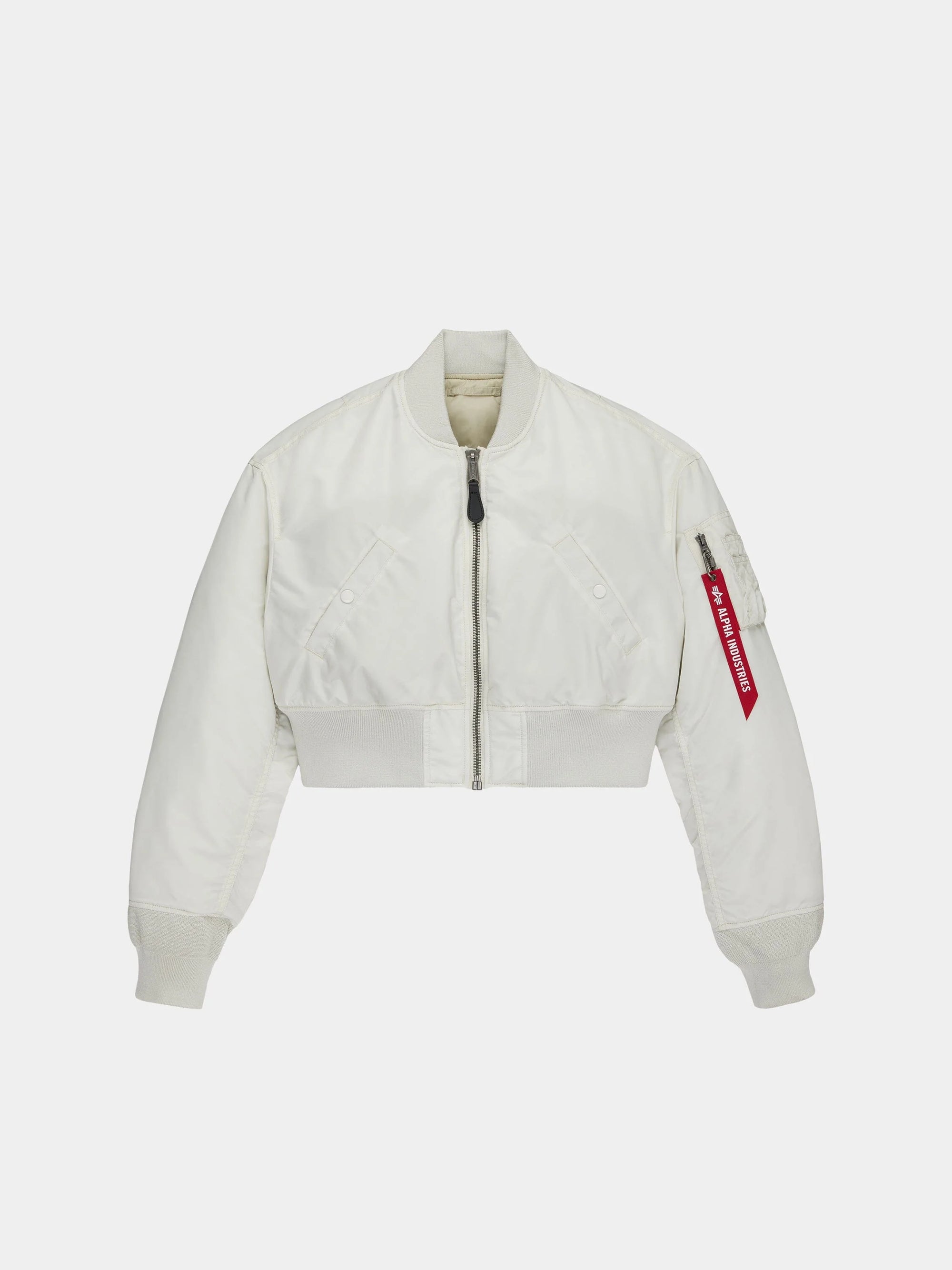ALPHA INDUSTIRES CROPPED MA-1 FLIGHT JACKET WOMENS