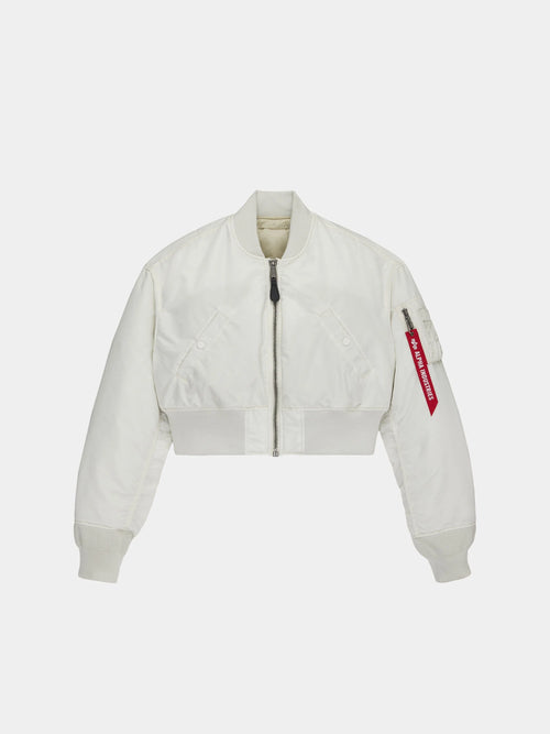ALPHA INDUSTIRES CROPPED MA-1 FLIGHT JACKET WOMENS