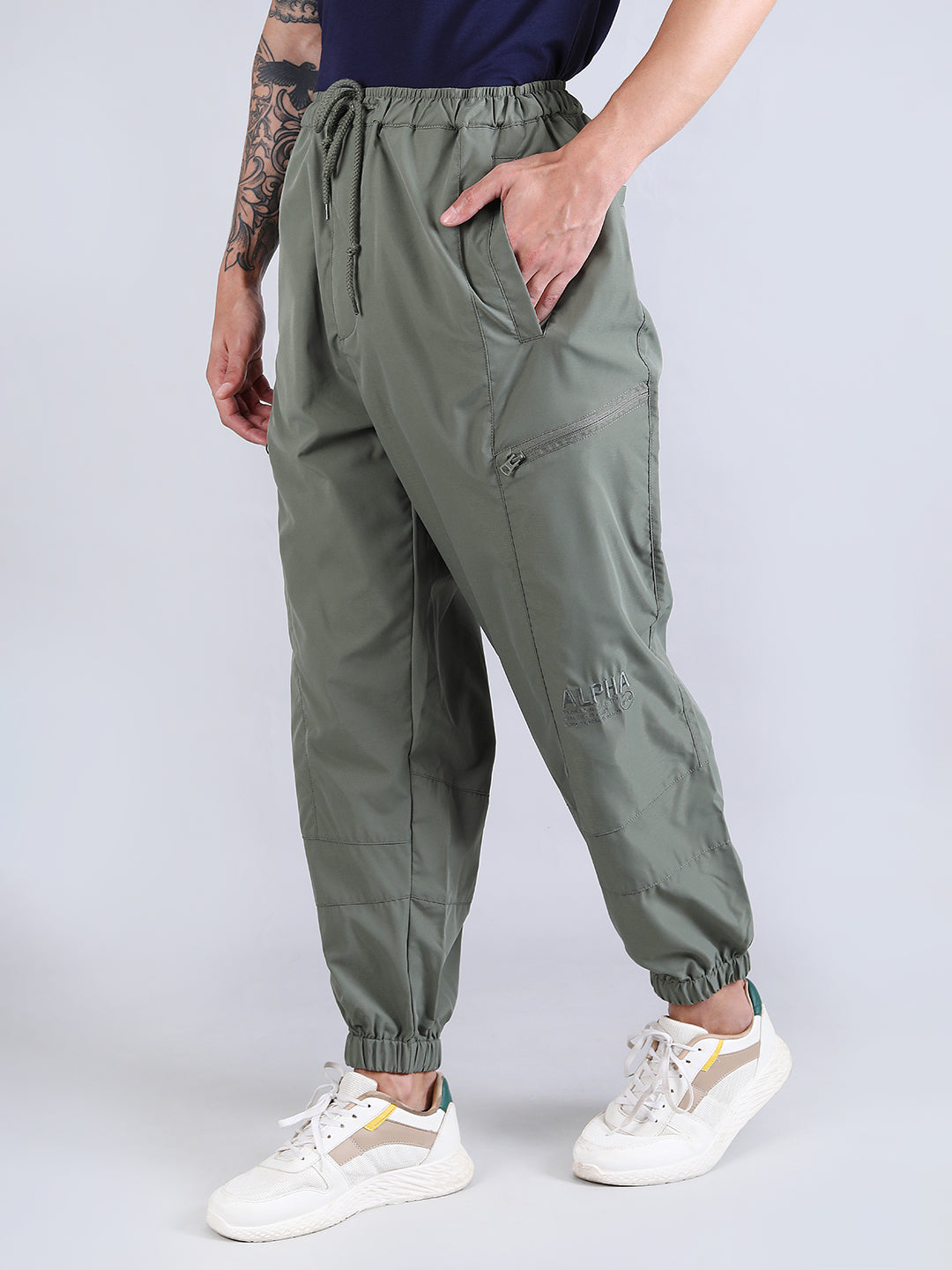 ALPHA INDUSTRIES : Men's Track Pants - OLIVE