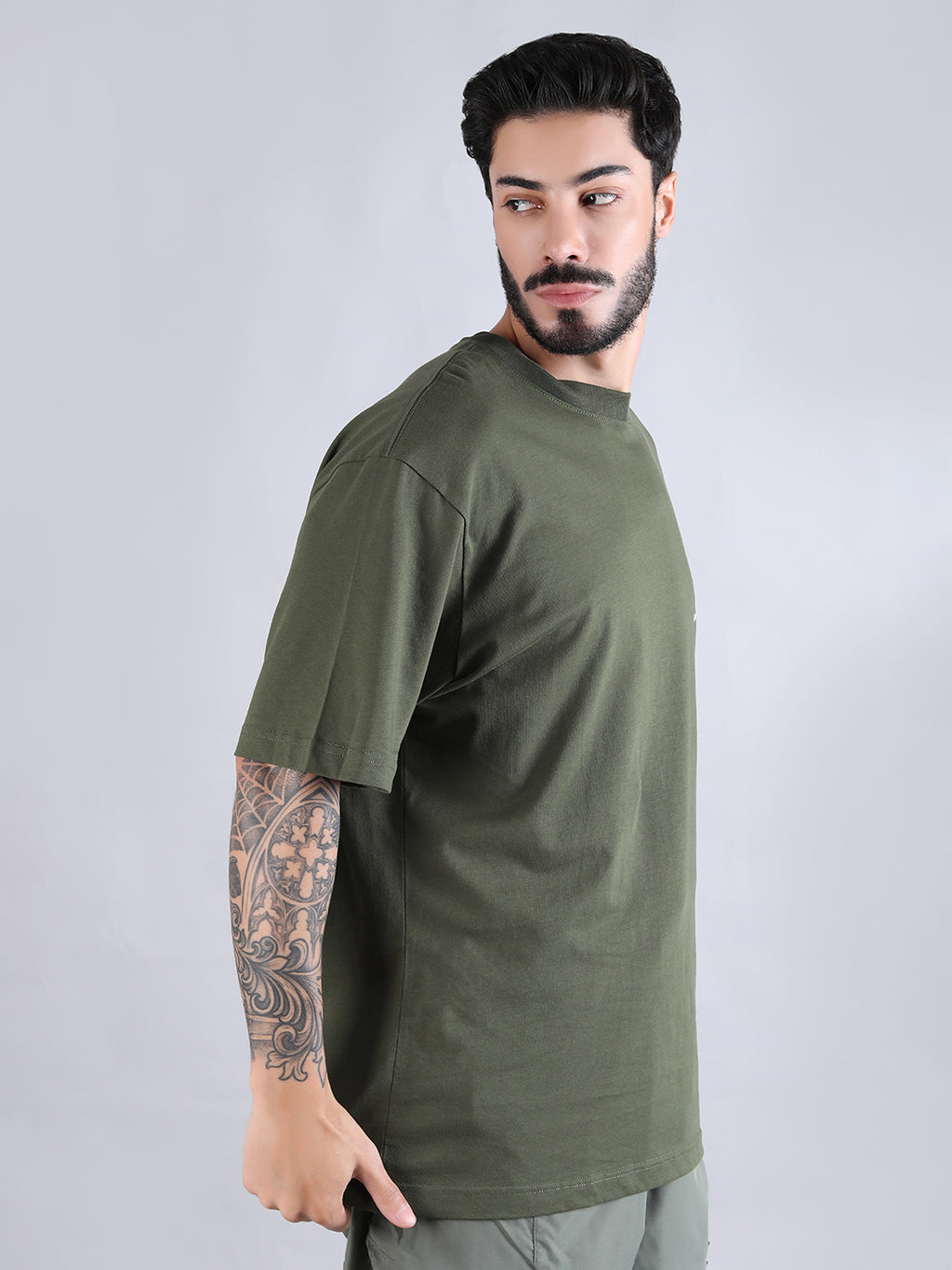 TIGER SEARCH AND DESTROY TEE - OLIVE