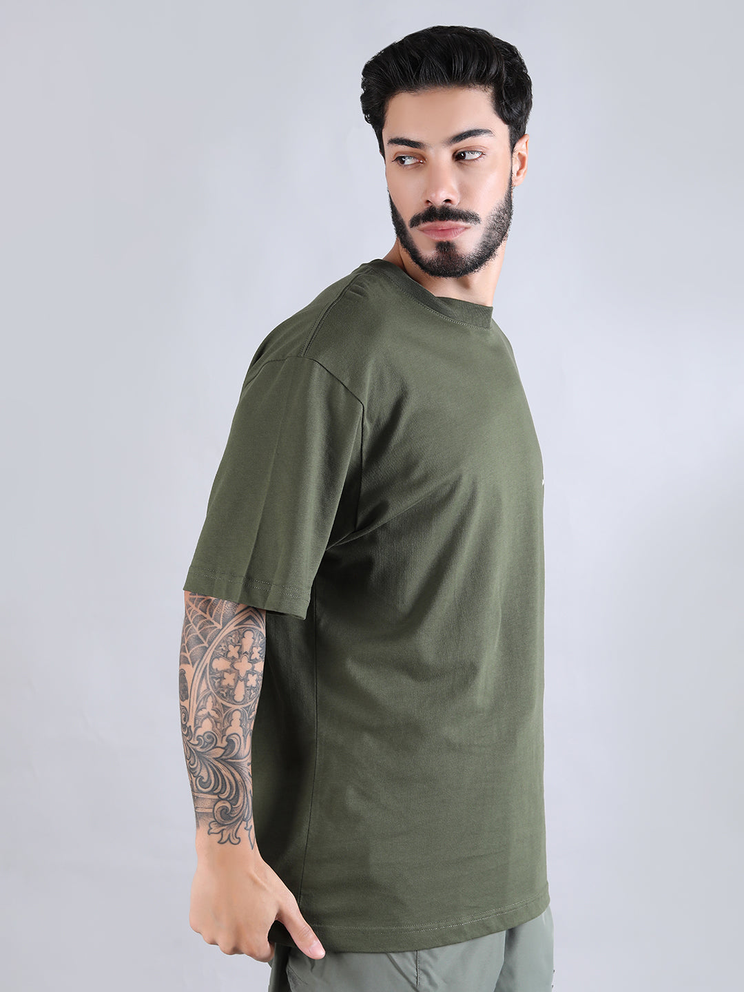 TIGER SEARCH AND DESTROY TEE - OLIVE