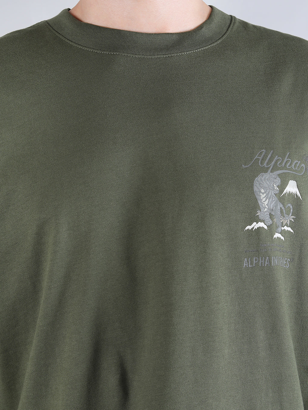 TIGER SEARCH AND DESTROY TEE - OLIVE