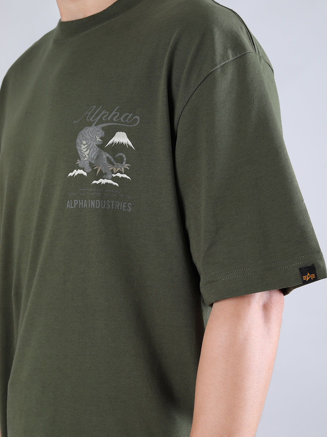 TIGER SEARCH AND DESTROY TEE - OLIVE