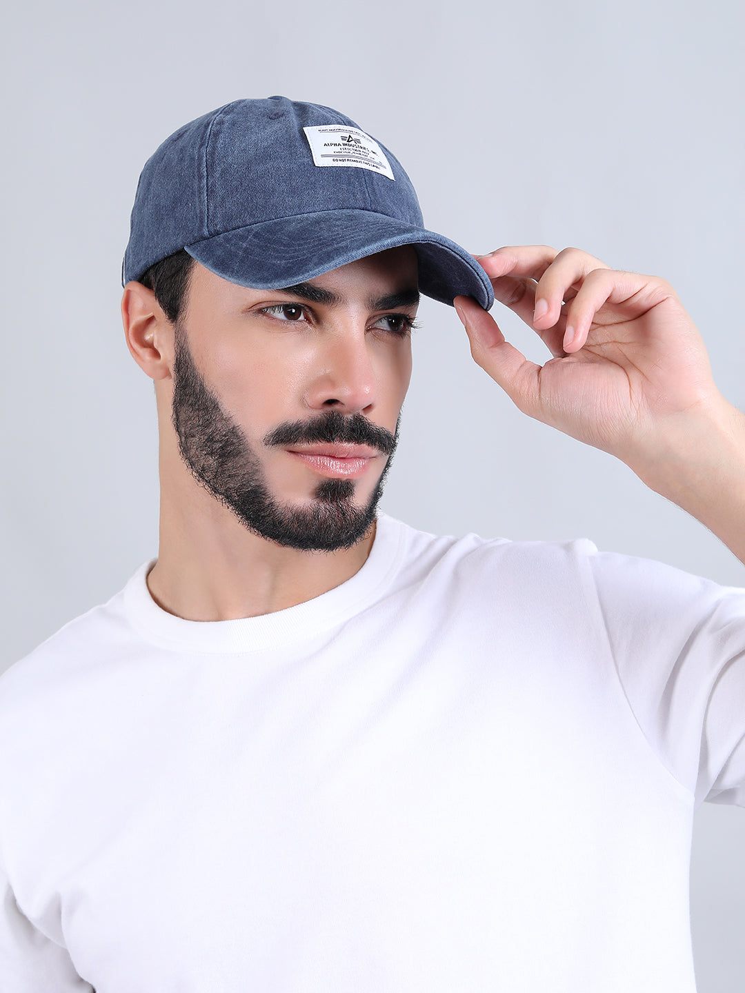ALPHA INDUSTRIES: BATTLEWASH CAP- REPLICA BLUE