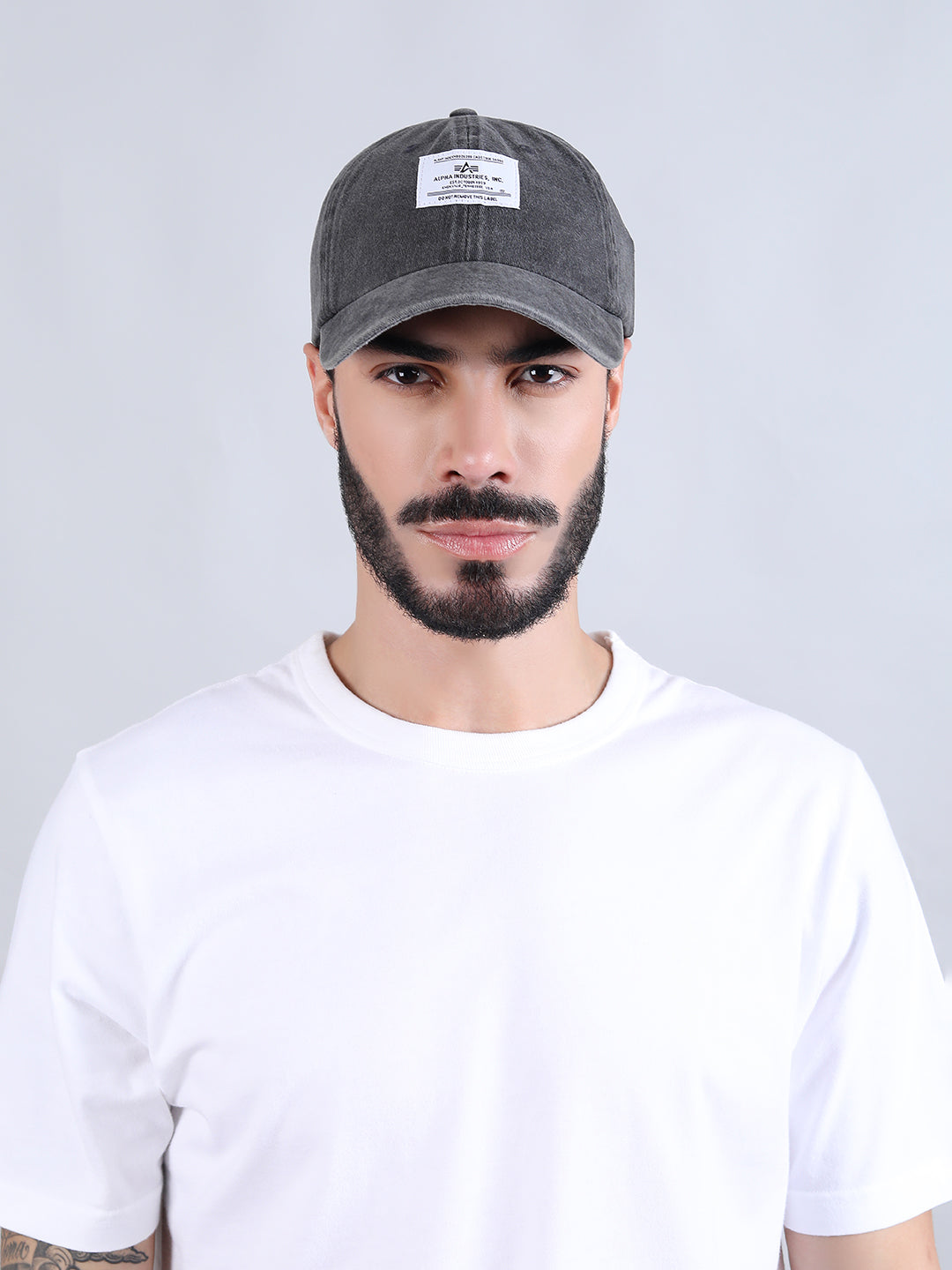 ALPHA INDUSTRIES: BATTLEWASH CAP: BLACK