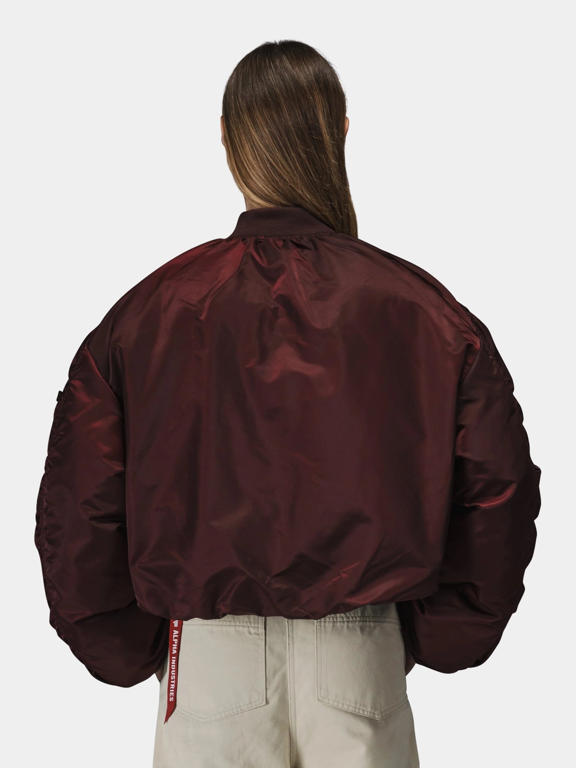 ALPHA INDUSTRIES KNIT RIB MA-1 FLIGHT JACKET WOMENS